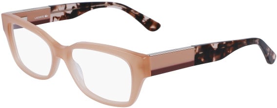 Lacoste L2907 glasses in Peach Opaline