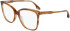 Victoria Beckham VB2641 glasses in Honey Brown Horn
