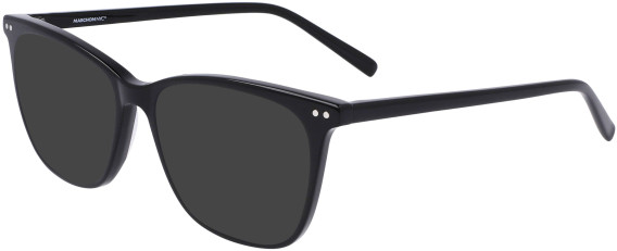 Marchon NYC M-5507-55 glasses in Black/Horn
