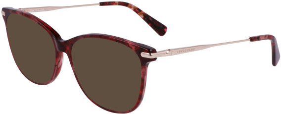 Longchamp LO2691-54 glasses in Textured Red/Brown