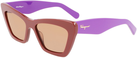 Salvatore Ferragamo SF929S glasses in Dark brown/violet