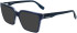 Karl Largerfield KL6097 sunglasses in Blue/Crystal
