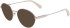 Longchamp LO2154 sunglasses in Rose Gold/Ivory