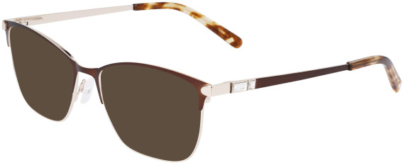 Marchon NYC M-4019 sunglasses in Brown/Gold