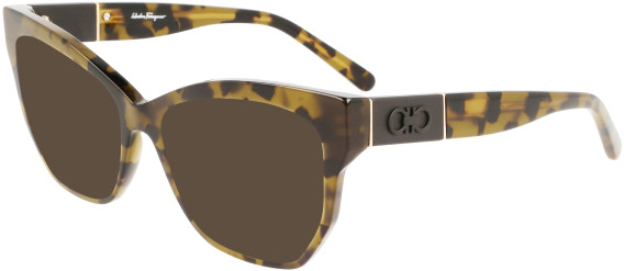 Salvatore Ferragamo SF2936 sunglasses in Green Tortoise
