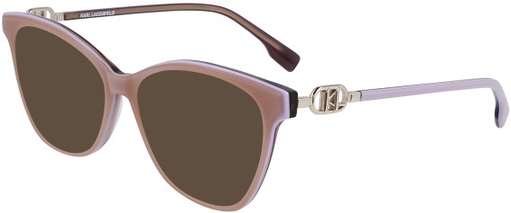 Karl Largerfield KL6092 sunglasses in Beige/Lilac