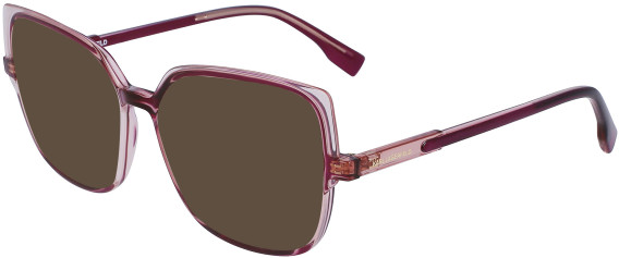 Karl Largerfield KL6096 sunglasses in Dark Strawberry/Rose