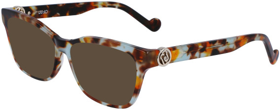 Liu Jo LJ2770R sunglasses in Aqua/Caramel Tortoise