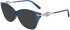 Salvatore Ferragamo SF2937R sunglasses in Transparent Petrol