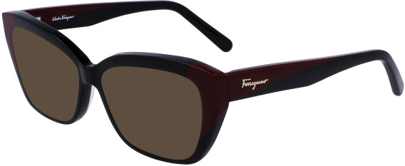 Salvatore Ferragamo SF2938 sunglasses in Black/Burgundy