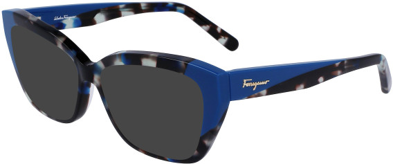 Salvatore Ferragamo SF2938 sunglasses in Blue Tortoise/Deep Turquoise
