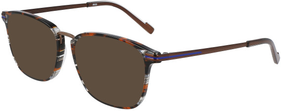 Zeiss ZS22707 sunglasses in Textured Brown/Grey