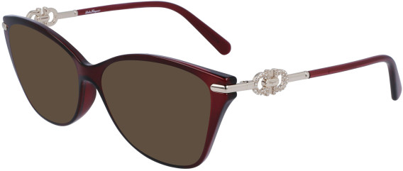 Salvatore Ferragamo SF2937R sunglasses in Transparent Wine