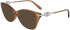 Salvatore Ferragamo SF2937R sunglasses in Transparent Caramel