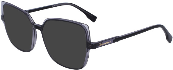 Karl Largerfield KL6096 sunglasses in Black/Grey