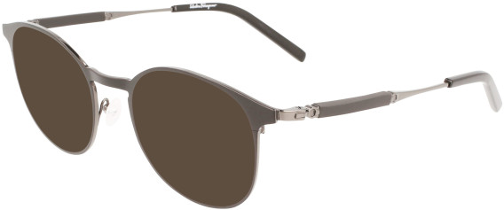 Salvatore Ferragamo SF2567 sunglasses in Dark Ruthenium/ Black