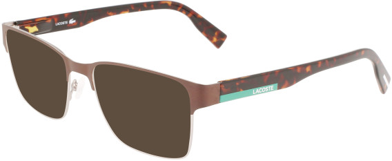 Lacoste L2286-55 sunglasses in Matte Brown