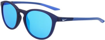 Nike NIKE EVOLUTION M DZ7362 sunglasses in Matte Midnight Navy/Blue Miror