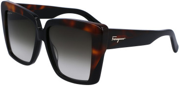 Salvatore Ferragamo SF1060S sunglasses in Black/Tortoise