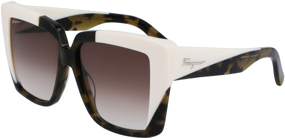 Salvatore Ferragamo SF1060S sunglasses in Green Tortoise/Ivory