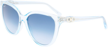 Salvatore Ferragamo SF1056S sunglasses in Blue Transparent