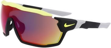 Nike NIKE SHOW X RUSH E DZ7369 sunglasses in Matte Black/Field Tint