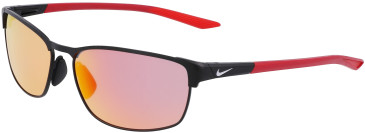 Nike NIKE MODERN METAL M DZ7366 sunglasses in Satin Black/Red
