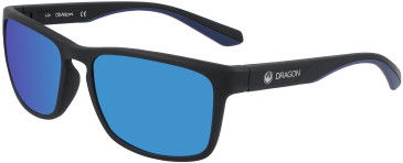 Dragon DR BLAISE LL ION sunglasses in Matte Black/Blue