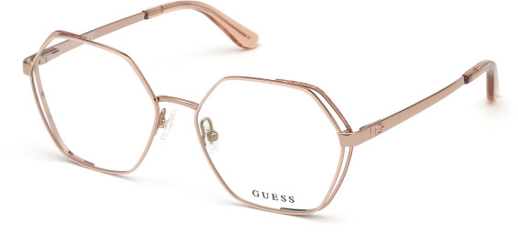 Guess GU2792 glasses in Shiny Rose Gold