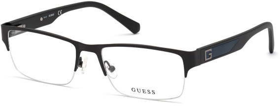 Guess GU50017 glasses in Matte Black