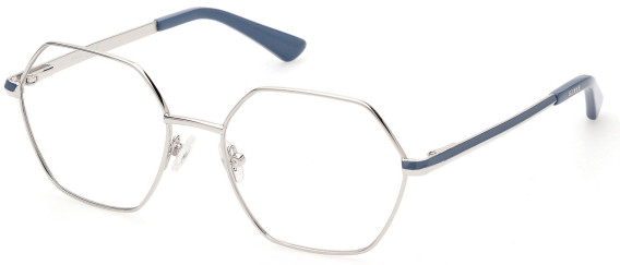 Guess GU2869 glasses in Shiny Light Nickeltin