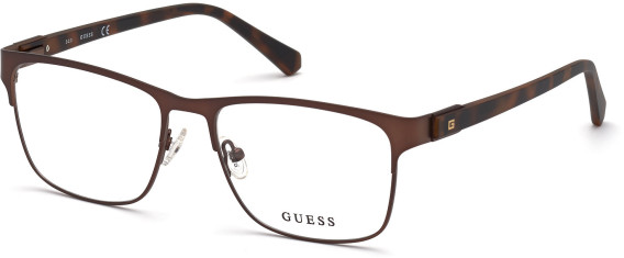 Guess GU50013 glasses in Matte Dark Brown