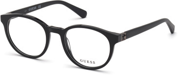 Guess GU50020 glasses in Shiny Black