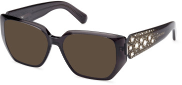 Swarovski SK5467 sunglasses in Shiny Black