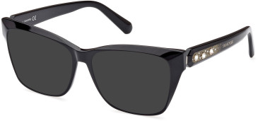 Swarovski SK5468 sunglasses in Shiny Black