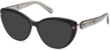 Swarovski SK5477 sunglasses in Shiny Black
