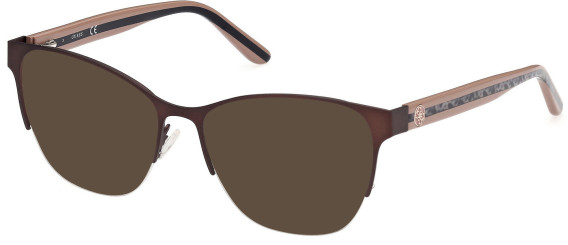 Guess GU2873 sunglasses in Matte Dark Brown