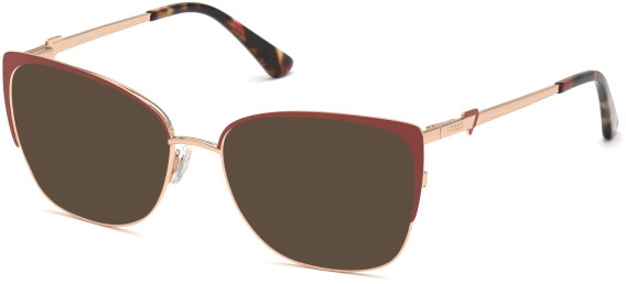 Guess GU2814 sunglasses in Matte Bordeaux