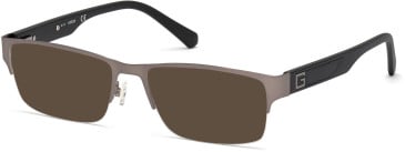 Guess GU50017 sunglasses in Matte Gunmetal