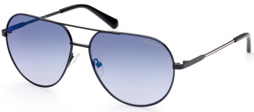 Gant GA7206 sunglasses in Shiny Black/Gradient Blue