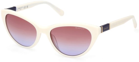 Gant GA8091 sunglasses in Ivory/Gradient Brown