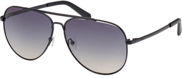Guess GU00059 sunglasses in Matte Black/Gradient Blue