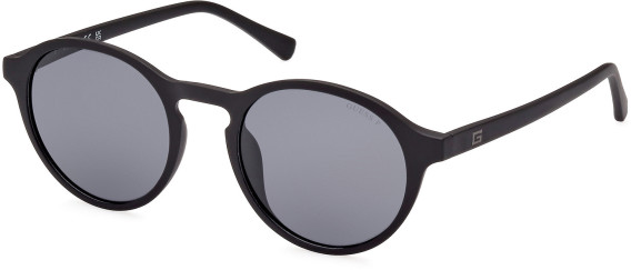 Guess GU00062 sunglasses in Matte Black/Smoke Polarized