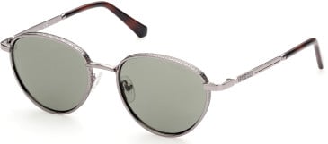 Guess GU5205 sunglasses in Shiny Gunmetal/Green