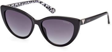 Guess GU5211 sunglasses in Shiny Black/Gradient Smoke