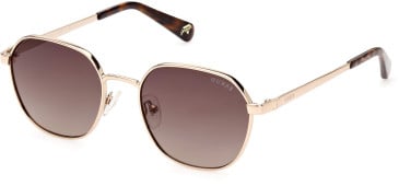 Guess GU5215 sunglasses in Gold/Gradient Brown