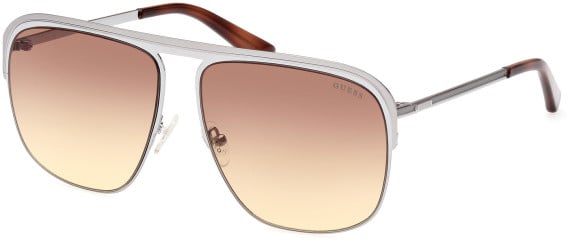 Guess GU5225 sunglasses in Shiny Gunmetal/Gradient Brown