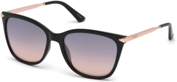 Guess GU7483 sunglasses in Shiny Black/Gradient Or Mirror Violet