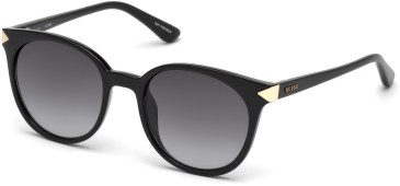 Guess GU7550 sunglasses in Shiny Black/Gradient Smoke