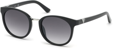 Guess GU7601 sunglasses in Shiny Black/Gradient Smoke